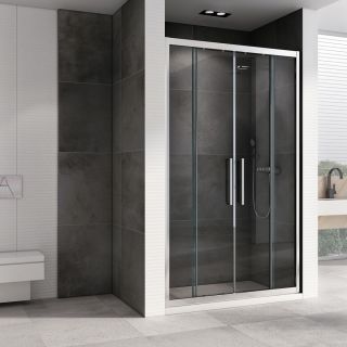 Душевая дверь ABBER Schwarzer Diamant 140см хром AG33140H