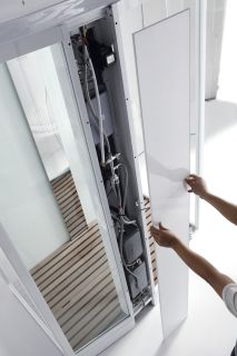 Душевая кабина Orans SR-89105LS 89105LSLH 120x90 см профиль белый стекло прозрачное