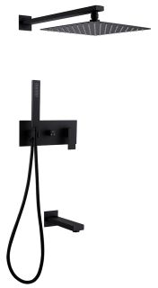 Душевая система ABBER Daheim чёрный матовый AF8217B