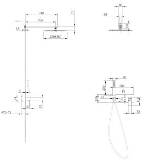Душевая система ABBER Daheim хром AF8218