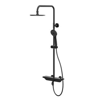 Душевая стойка Kohr Thermostatic 1WN810300DB-0000A с термостатом чёрный