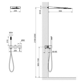 Душевой комплект Timo Saona SX-2340/00SM хром