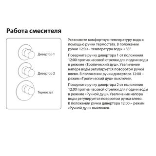 Душевой комплект Timo Saona SX-2399/03SM с термостатом чёрный