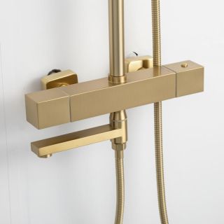 Душевая стойка Frap F24007-3 Золотой сатин