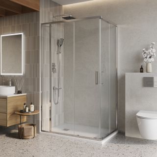 Душевой уголок BelBagno LUCE-AH-21-115/90-C-Cr хром