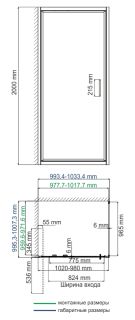 Душевой уголок Wasserkraft Salm 27I19 100x100
