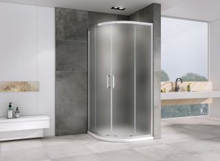 Душевой уголок ABBER Schwarzer Diamant AG01080M 80x80см хром