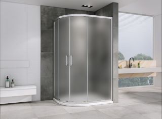 Душевой уголок ABBER Schwarzer Diamant AG01180M 100x80см хром