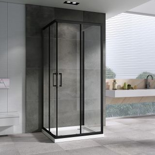 Душевой уголок ABBER Schwarzer Diamant 90x90см чёрный AG02090B-S90B