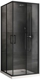 Душевой уголок ABBER Schwarzer Diamant AG02090B5 90x90см чёрный