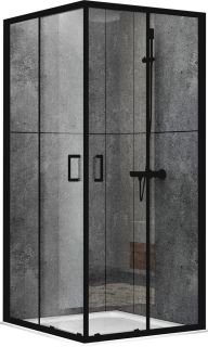 Душевой уголок ABBER Schwarzer Diamant 100x100см чёрный AG02100B