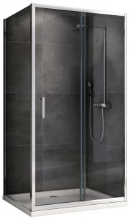 Душевой уголок ABBER Schwarzer Diamant AG301305-S1005 130x100см хром