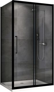 Душевой уголок ABBER Schwarzer Diamant AG30150BH-S75B 150x75см чёрный