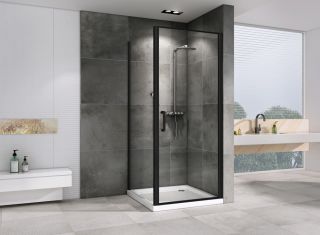 Душевой уголок ABBER Sonnenstrand 100x100см чёрный AG04100B-S100B