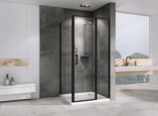 Душевой уголок ABBER Sonnenstrand 110x70см чёрный AG04110BS-S70B