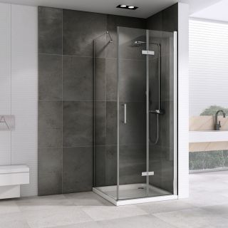 Душевой уголок ABBER Zart AG08100P-S91 100x90см хром