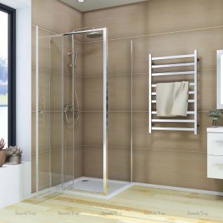 Душевой уголок Veconi Rovigo RV-026, 1200х700х1950, хром, стекло прозрачное