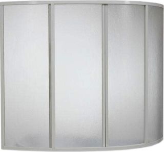 Шторка на ванну Bas Вектра R (4 ств. пластик) правая