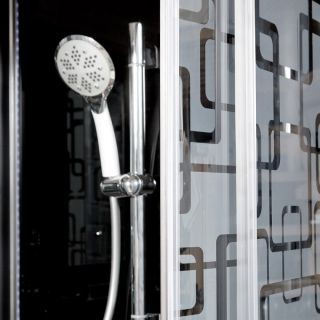 Душевая кабина Deto BМ4590 N (без крыши) BLACK 90х90х208см