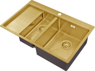 Мойка кухонная Zorg Inox PVD SZR 5178-2-R BRONZE