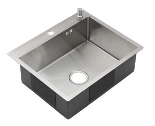 Мойка R6050H Melana ProfLine 3,0/200 сатин в комплекте с дозатором