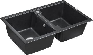 Мойка кухонная Paulmark Zwilling PM238150-BL чёрный