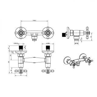 Смеситель для душа Boheme Satine бронза 314-ST