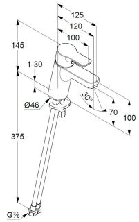 Смеситель для раковины Kludi Pure&Easy белый 370289165