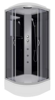 Душевая кабина Niagara NG-3502-14F с гидромассажем 100x100см серебро/тонированное