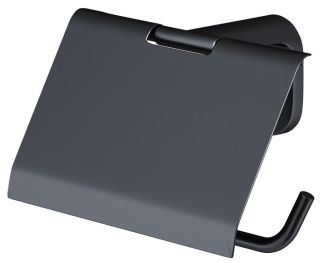 Держатель для туалетной бумаги с крышкой Am.Pm X-Joy чёрный матовый A84341422