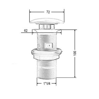 Донный клапан для раковины Artceram ACA038 35 00 Green