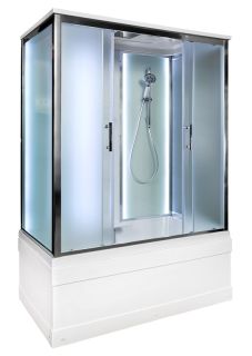 Душевая кабина AvaCan EM4516 с LED-подсветкой 160x85 см