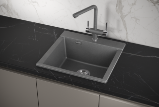 Мойка кухонная Granula 5201, ГРАФИТ
