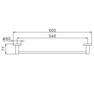 Полотенцедержатель Frap F30101 хром