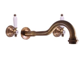 Смеситель для раковины Rav Slezak Morava retro MK531SM Бронза