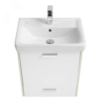 Тумба под раковину Акватон Йорк М 55см белый/ясень фабрик 1A170801YOAV0