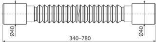 Гибкое соединение AlcaPlast 40?40 A710
