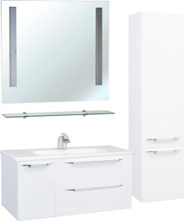 Пенал Bellezza Луиджи 35см правый белый 00000007297