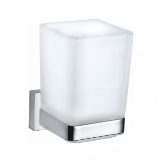 Стакан для зубных щеток с держателем Wonzon & Woghand Flat WW-9721 хром