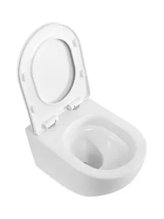 Унитаз подвесной BelBagno Marino BB7026CH-TOR/SC безободковый с сиденьем