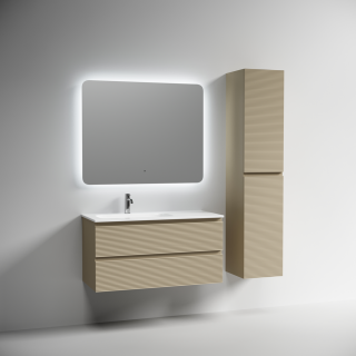 Тумба подвесная под раковину Sancos Folk FL100LCP левая 100 см капучино