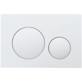 Кнопка смыва Veconi FLUSH V10, FLV10-W, 240х162х7, пластик, белый глянец