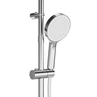 Душевая стойка Kerama Marazzi Fonte FO.202.KM.CR на три потока с поворотным изливом и механическим смесителем хром