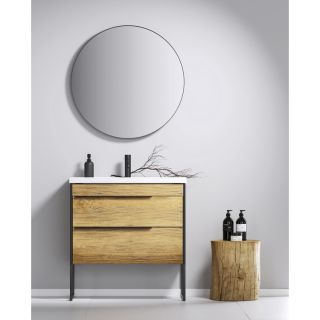 Тумба под раковину Aqwella Fargo FRG0108DB+FRGN440 80 см