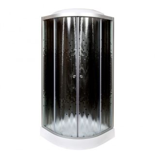 Душевая кабина Deto L 801 с электрикой BLACK 100х100х215 см
