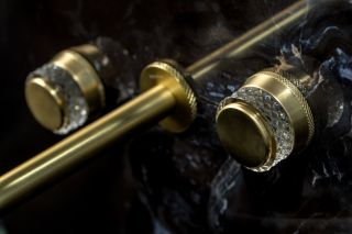 Встраиваемый смеситель для раковины Boheme Aura 152-2-MG-A золото матовое