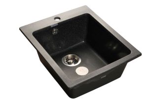 Мойка кухонная GranFest Чёрная Practic P-505 чер