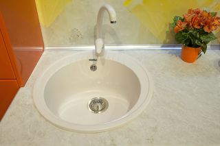 Мойка кухонная GranFest Серая Rondo R-520 сер