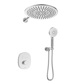 Душевой комплект Black&White Gravity 9201C с термостатом хром