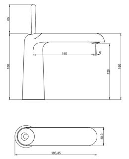 Смеситель для раковины Haiba HB10812 хром